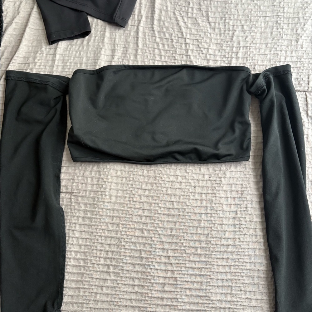 SHEIN Black Off-Shoulder Tank Top